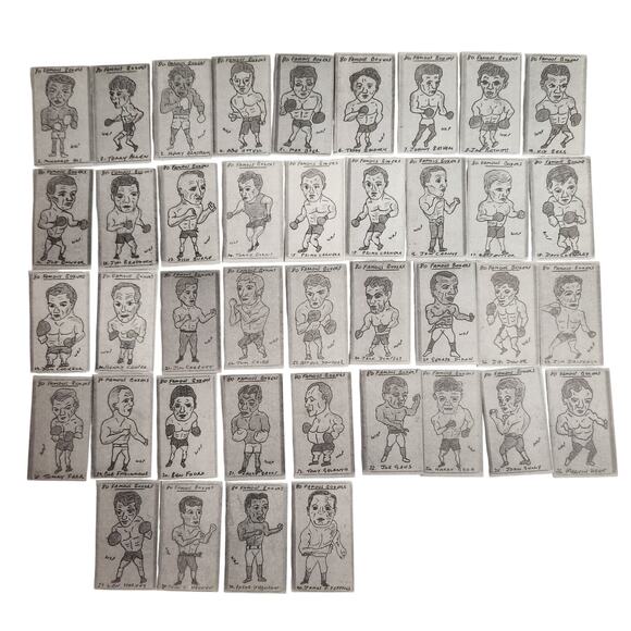 1992 Priddy Antiques 80 Famous Boxers Lot of 80(Read) Vintage Cards VG Pre-owned - Picture 1 of 7